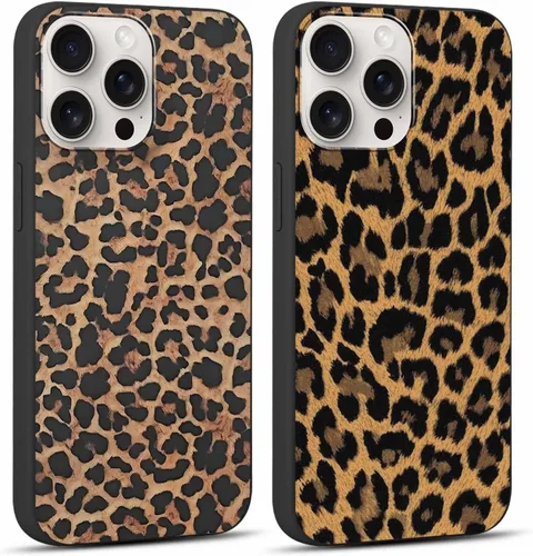Vista 90 de Paquete de 2 fundas de teléfono con bonito estampado de guepardo para iPhone 7/8/SE 2020 / SE 2022 de 4.7 pulgadas, diseño de leopardo de lujo
