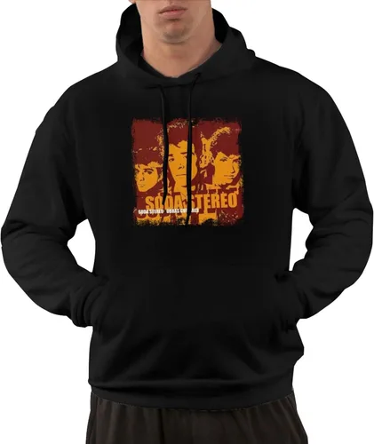 Vista 2 de Soda Stereo Obras Cumbres Hoodie Casual Sweatshirt Pullover Outerwear With Pockets For Men'S