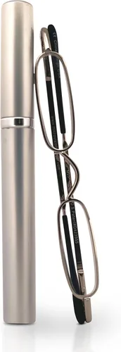 Vista 12 de Mini Reader Reading Glasses & Tube Case Agua