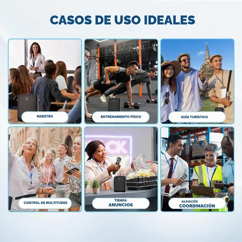 Vista 6 de WinBridge - Amplificador de voz inalámbrico con micrófono para profesores