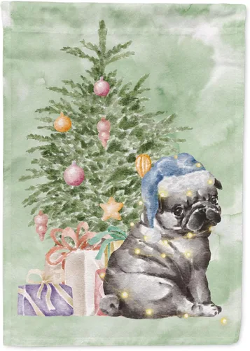 Vista 72 de Caroline's Treasures CK8213GF Bulldog Inglés #2 Regalos de Navidad y árbol de jardín Bandera de buzón Bandera decorativa para patio exterior, patio