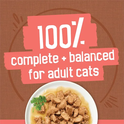 Vista 6 de Purina Friskies - Alimento húmedo extra en salsa para gatos, paquete variado de 24 unidades (con pollo, pavo, salmón, carne de res) (paquete de 24)