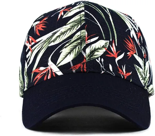 Vista 3 de Cotton Washed Canvas Printed Hat Visor Unisex Sun Adjustable Baseball Caps Squad Visor