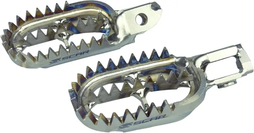 Vista 9 de SCAR - Estribos de Titanio Compatibles con KTM SX SXF XC XCF 16-22 EXC EXCF 17-23 XCW XCFW TPI 85 125 150 250 300 350 450 Husqvarna TC FC TX FX