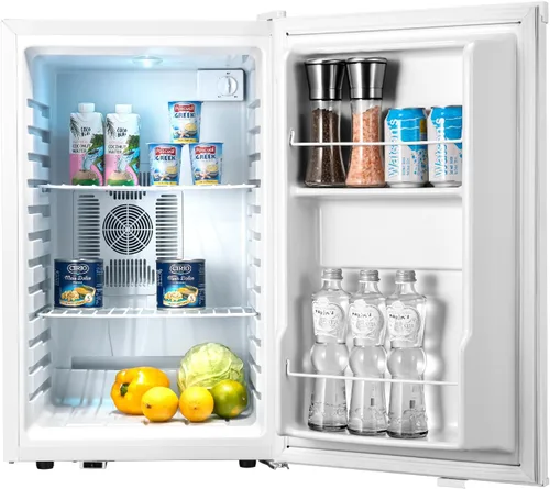 Vista 7 de Mini refrigerador y hielera – Mini refrigerador de 26 litros para dormitorio, refrigerador pequeño de 38 a 72 ℉ para oficina, hogar, apartamento