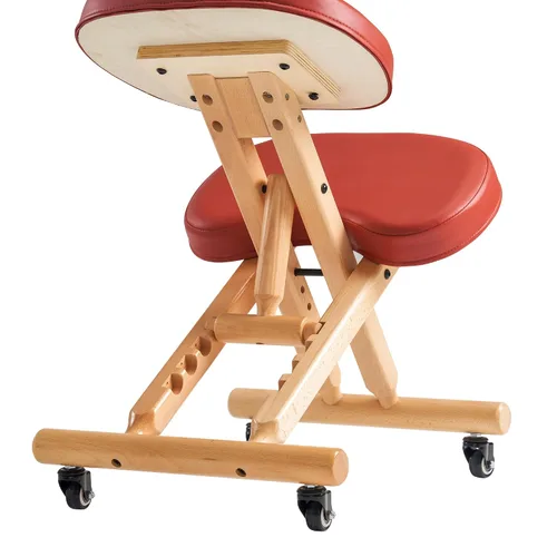 Vista 6 de Master Massage - Silla plegable ergonómica de madera para oficina, silla plegable de madera para corrección de postura en el hogar, mejora tu