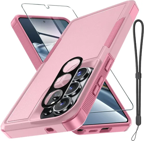 Vista 27 de Funda para Samsung Galaxy S24 FE, Cuerpo Completo Resistente de Servicio Pesado Robusta a Prueba de Golpes Funda Protectora para Teléfono con Correa