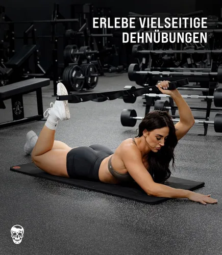 Vista 6 de Gymreapers Correa elástica para terapia física, banda elástica no elástica de 10 bucles, correa elástica de neopreno para yoga, pilates, ejercicio
