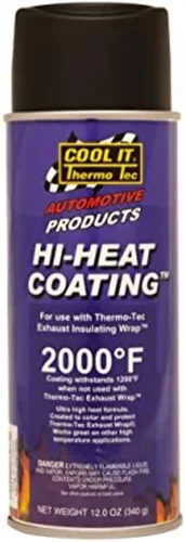 Vista 2 de Thermo Tec 12001 Recubrimiento Negro de Alto Calor 12 oz
