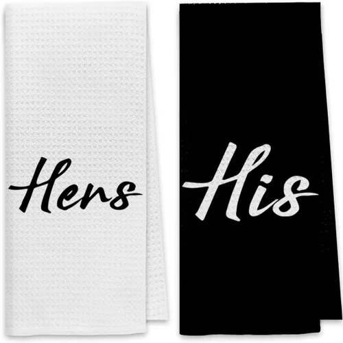 Vista 6 de DIBOR Love Quote - Toallas de baño para él y ella, paño de secado absorbente decorativo de amor, toallas de mano, paños de cocina, paños de cocina