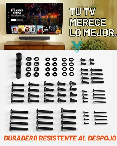 Vista 8 de ECHOGEAR Paquete de Hardware de Montaje Universal para TV – Kit de Hardware de Montaje de Repuesto para televisores de hasta 80" – Incluye tornillos