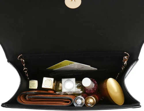 Vista 5 de CHARMING TAILOR Bolso de noche elegante clásico con solapa de charol, bolso de vestir elegante