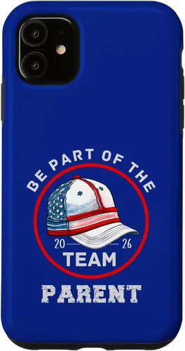 Vista 8 de Be Part of The Team Baseball Design Parent Version 2026 Case for iPhone 17