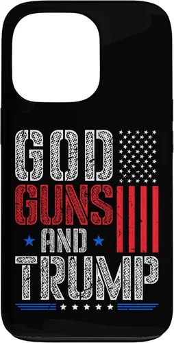 Vista 10 de God Guns and Trump Vote Donald Trump Republican Case for iPhone 17