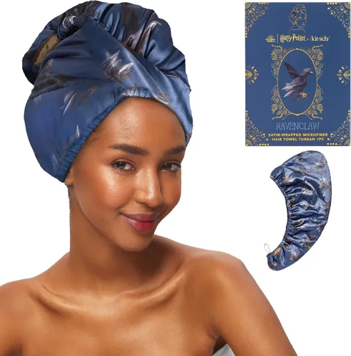 Vista 17 de Kitsch Toalla Envolvente de Microfibra para el Cabello para Mujeres - Toalla de Secado de Cabello Súper Absorbente - Secado Rápido