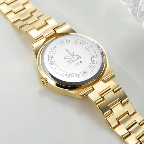 Vista 4 de Reloj de pulsera de cuarzo para mujer, fácil lector, fecha de expansión, reloj de cuarzo para mujer, reloj de pulsera de cuarzo 8126