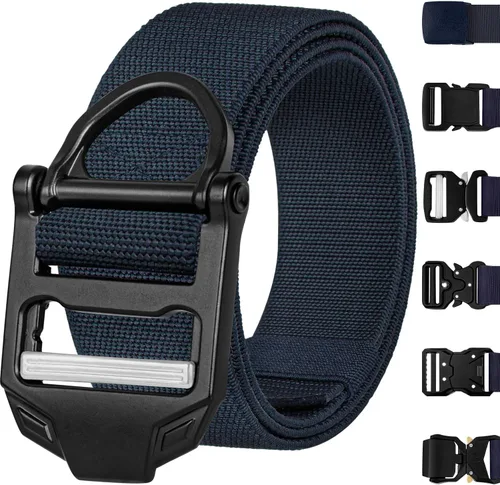 Vista 9 de TECEUM Tactical Belt – Heavy-Duty & Quick Release – Military, Work, Rigger, Duty & Utility Belt for Men
