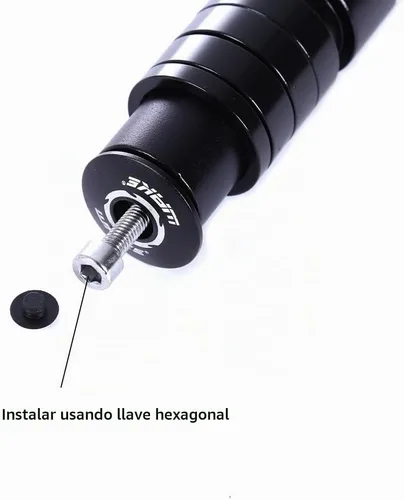 Vista 5 de WAKE Extensor de vástago de bicicleta para manillar de bicicleta, adaptador de cabeza para manillar de bicicleta, adecuado para bicicleta