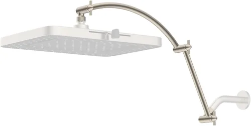 Vista 19 de Hibbent Brazo de Extensión para Cabezal de Ducha Totalmente Metálico de 10'', Latón Sólido Flexible Ajustable en Altura y Ángulo, Extensor de Brazo
