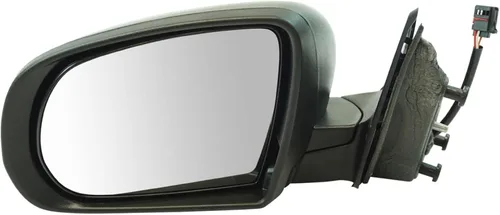 Vista 34 de TRQ Espejo plegable con calefacción eléctrica del lado del conductor con indicador de punto ciego pintura a juego negro liso compatible con Kia
