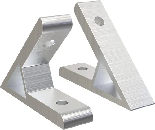 Vista 4 de 4 unids 45 grados/135 grados 2020 esquina soporte de conexión para perfil de extrusión de aluminio serie 2020 (45 grados)