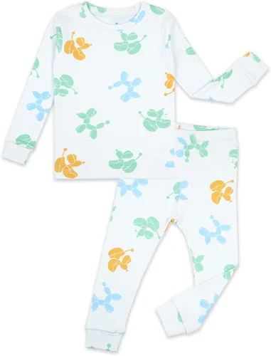 Vista 15 de moimoln Sibling Matching 6M-8Y Pijamas de algodón suave y cálido de modal con mangas largas de personaje, ajustados, para dormir todos los días