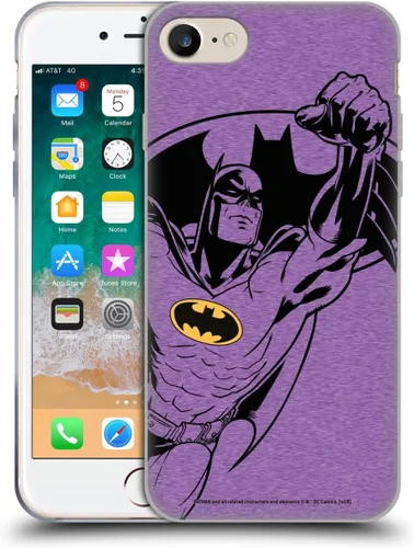 Vista 17 de Head Case Designs Funda de gel con licencia oficial de Batman DC Comics Bat Signal Logos [protección de grado militar] compatible con Apple iPhone 7
