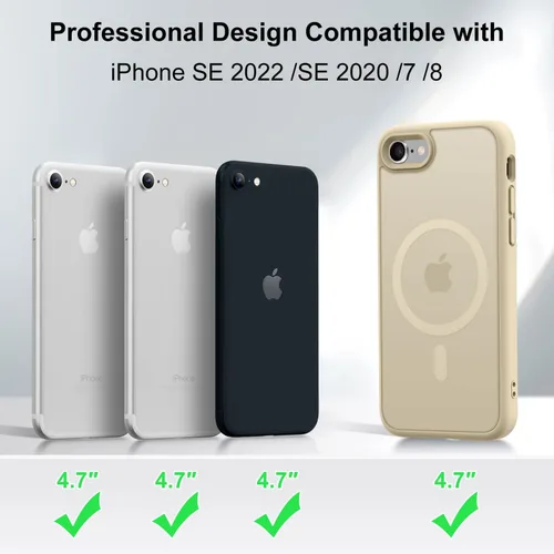 Vista 129 de MOCCA - Funda magnética resistente para iPhone XR de 6.1 pulgadas, compatible con MagSafe, funda con protección contra caídas de grado militar