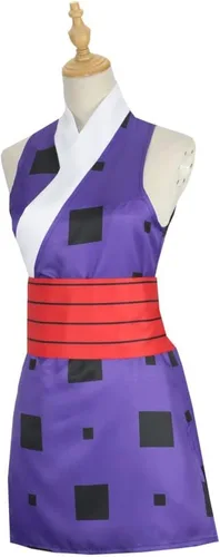 Vista 3 de Uzui Tengen - Disfraz de kimono para mujer, disfraz de cosplay de Suma Hinatsuru Makio para mujer