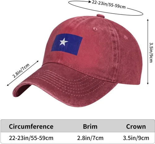 Vista 6 de Bonnie Blue Flag Baseball Cap for Men Women Hats Adjustable Vintage Cowboy Hat Dad Caps