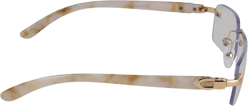 Vista 4 de Elite Slim - Lentes de sol rectangulares de metal y madera para aviador, Multi colorido