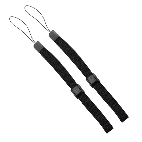 Vista 5 de Jadebones 2X Black Silicone Skin Case Cover with Wrist Strap for Wii Remote Controller