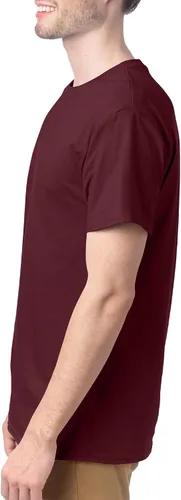Vista 4 de Hanes Essentials Paquete de camisetas para hombre, camisetas de algodón con cuello redondo, 4o6unidades