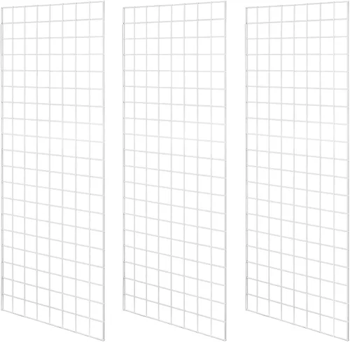 Vista 11 de Paneles de rejilla de grado comercial – Panel de rejilla resistente para cualquier exhibición minorista, 2 pies de ancho x 4 pies de alto, 3 paneles