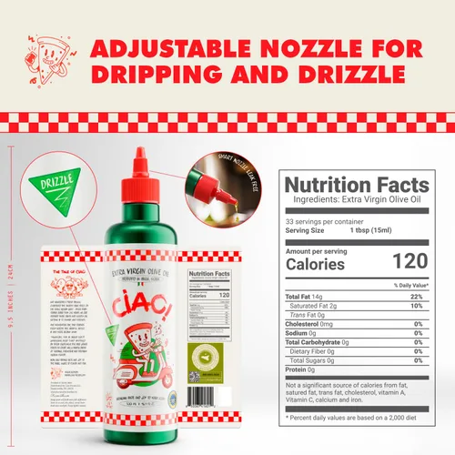 Vista 2 de CIAO Aceite de oliva virgen extra siciliano – Primer prensado en frío, alto polifenol, orgánico, sabor auténtico, 16.9 onzas líquidas