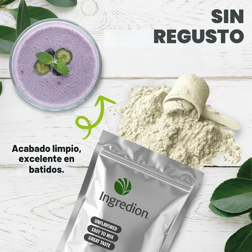 Vista 3 de Bolsa a granel con aislamiento de proteína de guisante premium sin OMG (8 lb)