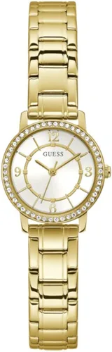 Vista 2 de GUESS Reloj para mujer de 1102in correa de tono dorado esfera blanca Tono dorado