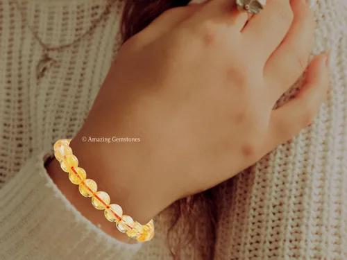 Vista 785 de Amazing Gemstone Crystal Bracelet for Women Men's Gifts - Protection Healing Crystal Bracelet - 8mm Gemstone Beaded Stretchable Bracelet Pulseras