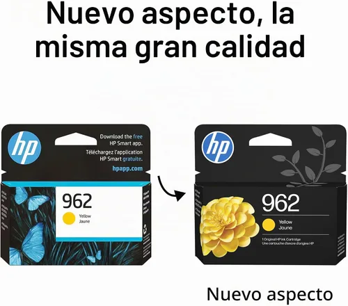 Vista 3 de HP Cartucho de tinta amarillo 962 Funciona con OfficeJet 9010, Pro 9010, 9020 Elegible para tinta instantánea 3HZ98AN