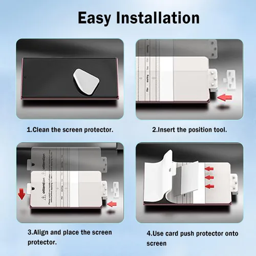 Vista 10 de Paquete de 2+2 protectores de pantalla de película de TPU suave y flexible para Samsung Galaxy S26 Ultra y protector de lente de cámara, cobertura
