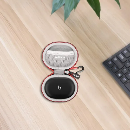 Vista 6 de RLSOCO Estuche de transporte para Beats Studio Buds/Studio Buds+ Auriculares inalámbricos con cancelación de ruido - Negro (solo funda)