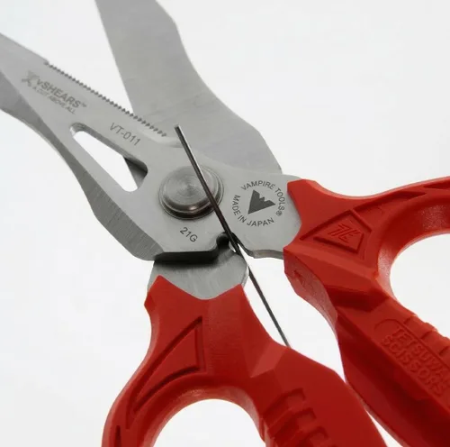 Vista 8 de VAMPLIERS vSHEARS: Tijeras multiuso de 6.3 pulgadas. Tijeras combinadas de cuchillas multiusos 4 en 1, cuerpo de acero inoxidable japonés de primera