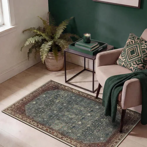 Vista 86 de Keen Home Design - Tapete lavable a máquina con respaldo antideslizante, para entrada, cocina, baño, lavandería, vintage de pelo orto y duradero