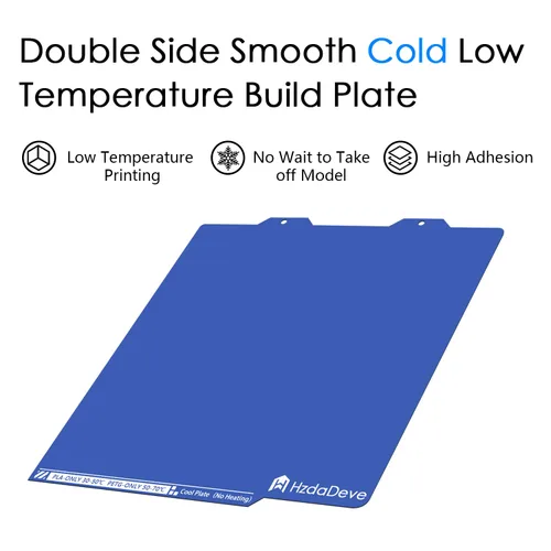 Vista 2 de HzdaDeve Placa de enfriamiento mejorada para A1 Mini Placa de construcción en frío de baja temperatura 183.5X183.5MM Placa de doble cara lisa Hoja