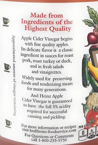 Vista 2 de Heinz Apple Cider Vinegar (1 galón)