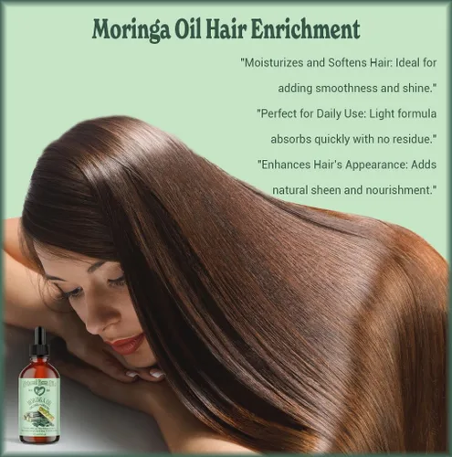 Vista 9 de Natural Born Oils Aceite de moringa, 8oz, orgánico, prensado en frío, rico en vitaminas A y C, ideal para hidratar la piel, fortalecer el cabello