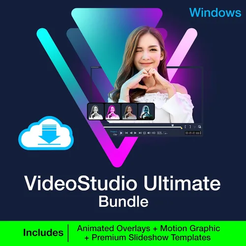 Vista 12 de Corel VideoStudio Pro 2023 Beginner-Friendly Video Editing Software Slideshow Maker, Screen Recorder, DVD Burner [PC Download]