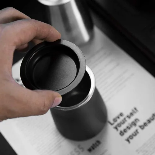 Vista 3 de Tamiz de café y tamiz - Olla de malla fina de acero inoxidable - Superficie de teflón negro