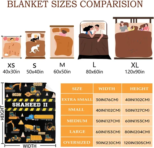 Vista 9 de Manta personalizada de franela de vellón con nombre, ligera, suave, bonita y acogedora para cama, sofá, viajes al aire libre, 30 x 40 pulgadas