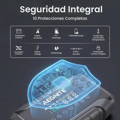 Vista 7 de Arrancador con compresor de aire 3000A 150PSI